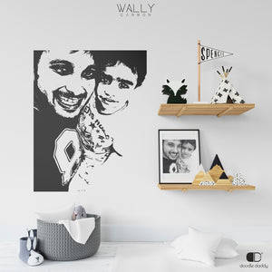 Custom Wall Decals - Wally Carbon decals by Doodle Daddy