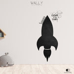 Space Shuttle Personalised Chalkboard - Wally Scribble by Doodle Daddy