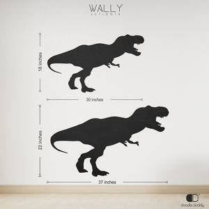 Dinosaur shape personalised Chalkboard -Wally Scribble by Doodle Daddy