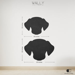 Dog face personalised chalkboard - Wally Scribble by Doodle Daddy