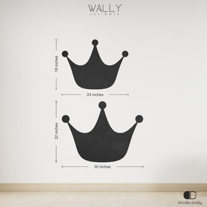 Crown shape personalised chalkboard - Wally Scribble by Doodle Daddy