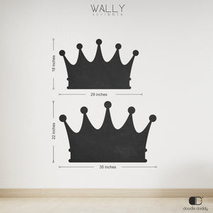 Crown shape personalised chalkboard - Wally Scribble by Doodle Daddy