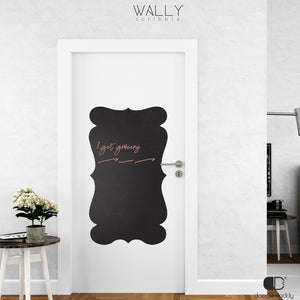 Motifs Shape Personalised Chalkboard - Wally Scribble by Doodle Daddy